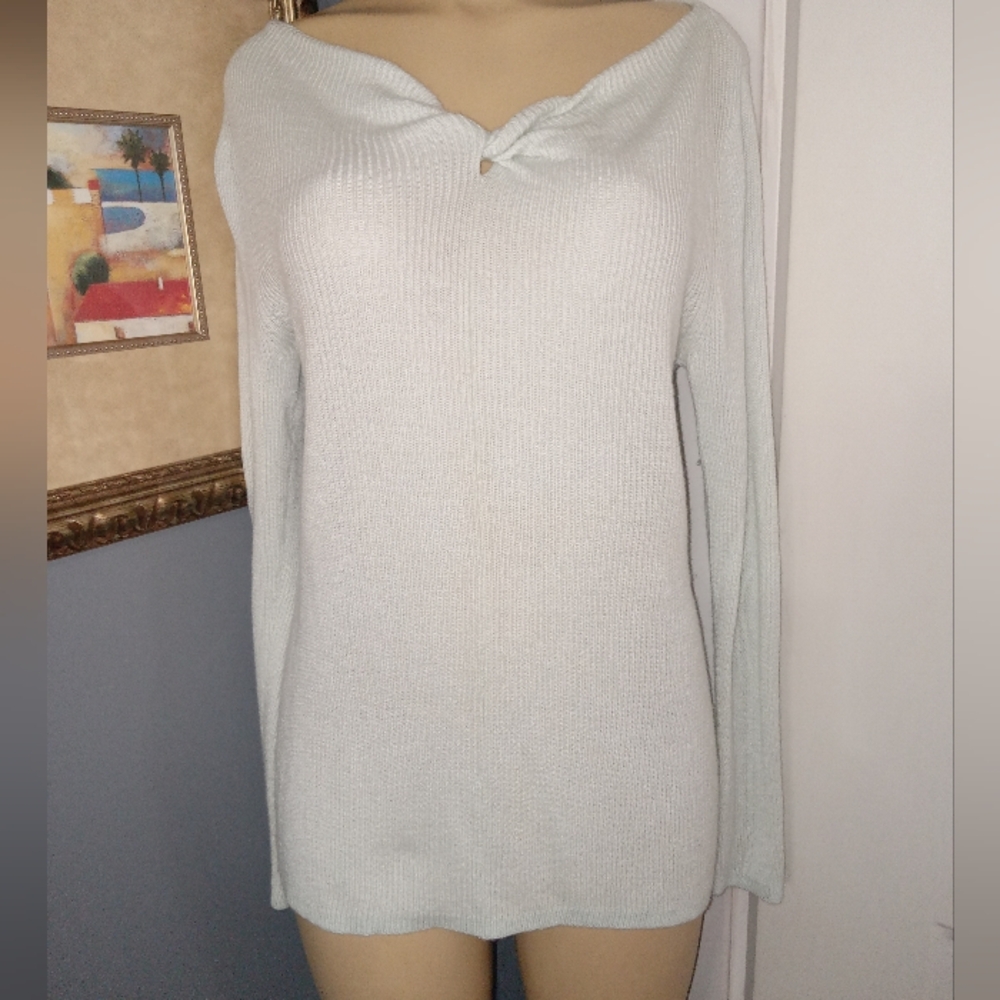 💣SOFT SURROUNDINGS PALE GREEN SWEATER SZ L